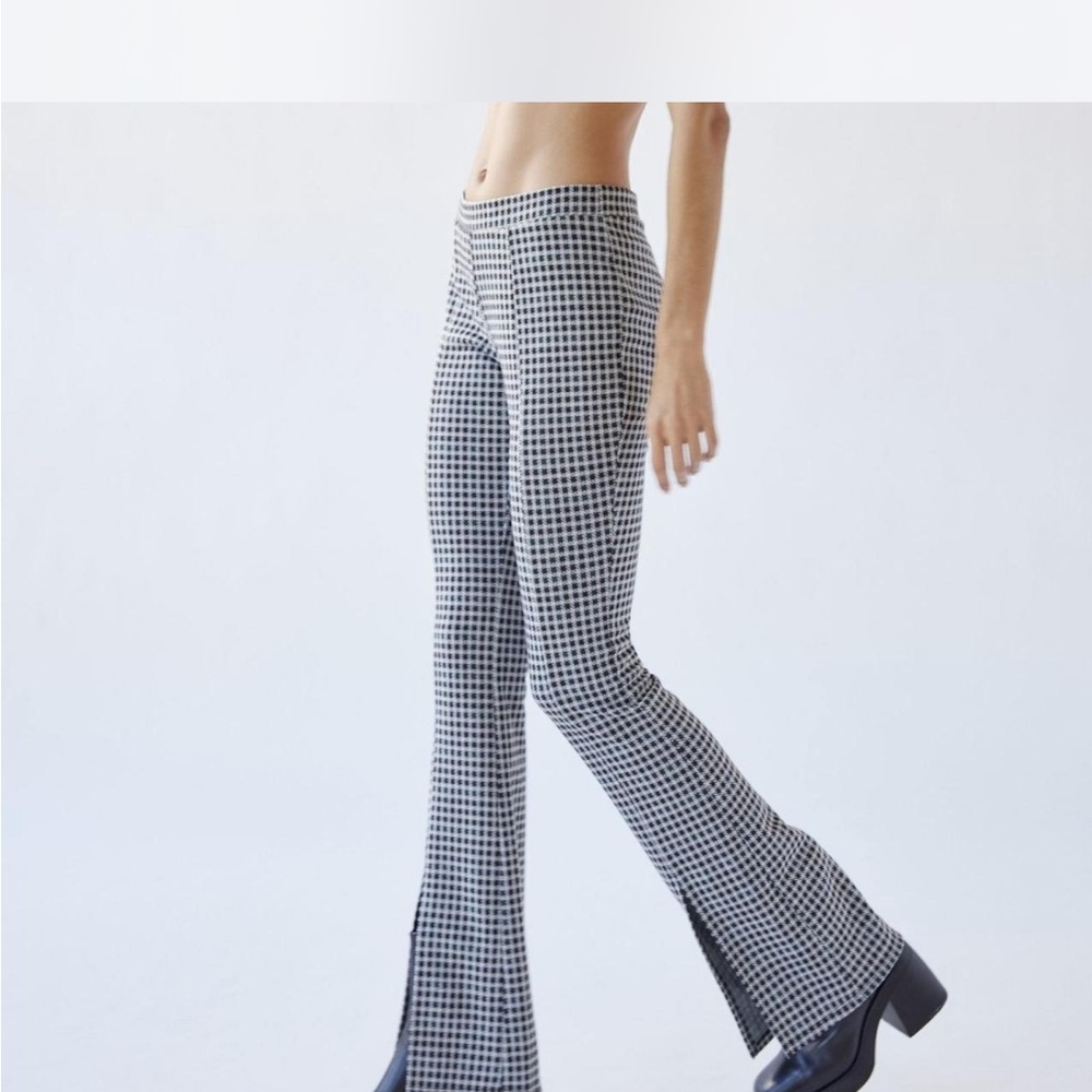 Checkered Flare Pants